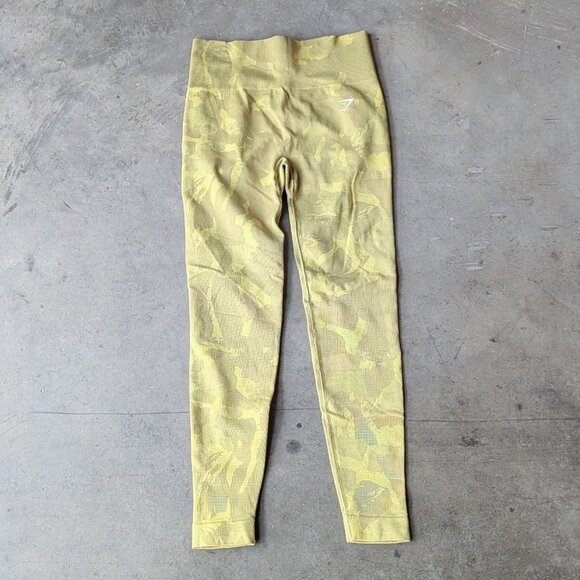 Gymshark Adapt Camo Seamless Sports Bra and Leggings Set Green small - Picture 6 of 9